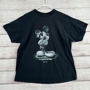 Sherry's Best T-Shirt Mens XXL Black Mickey Mouse Florida It's Good to‎ be King